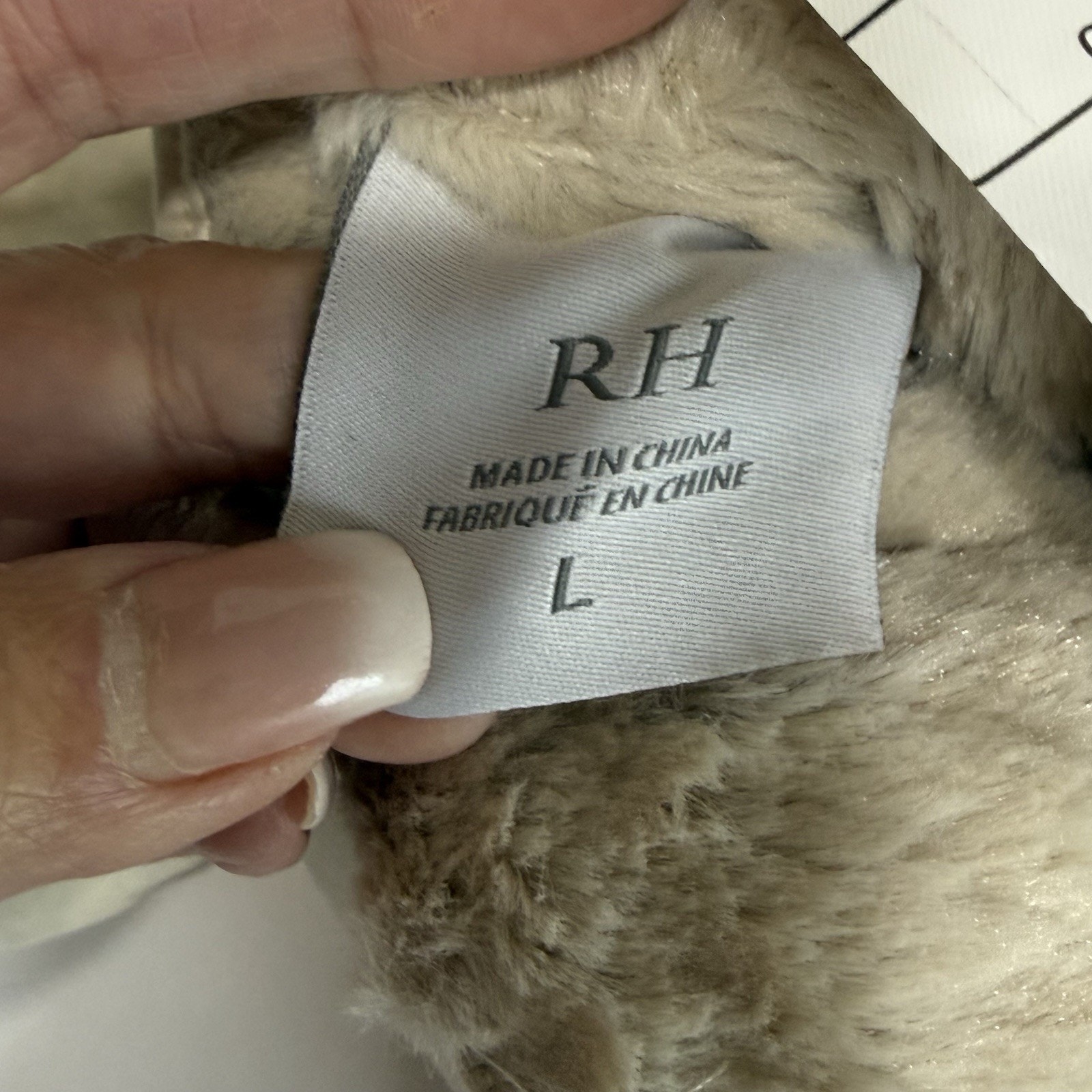 Restoration Hardware Foot Duvets Men’s L 10-12 Garnet Plush Down Slippers New — image 6 of 7